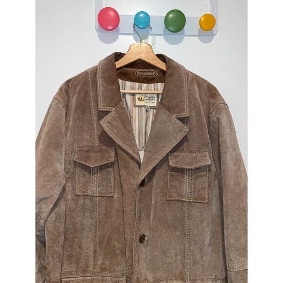 Wilson’s Leather M Julian Long Sleeve Light Brown Real Leather Jacket- Size XL M - Picture 2 of 8